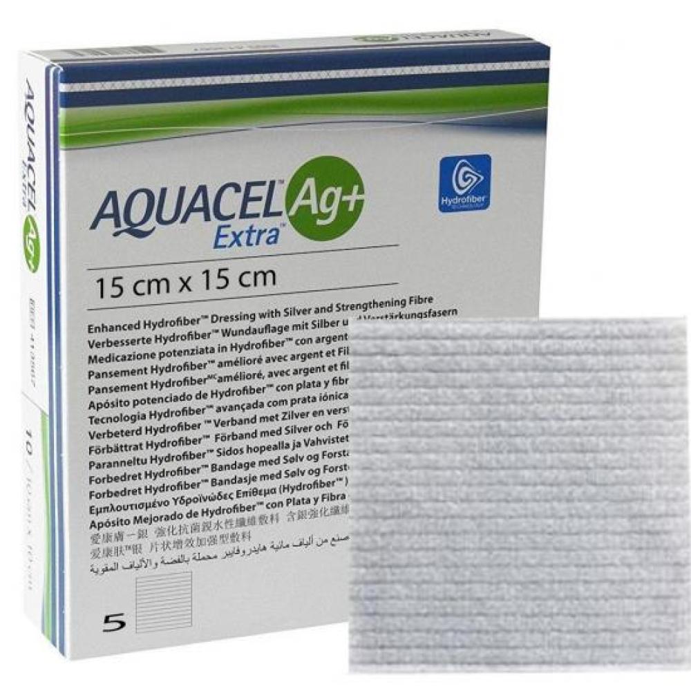 Aquacel Ag Plus Ekstra Gümüşlü Yara Örtüsü 15cm*15cm Kutu 5 Adetli