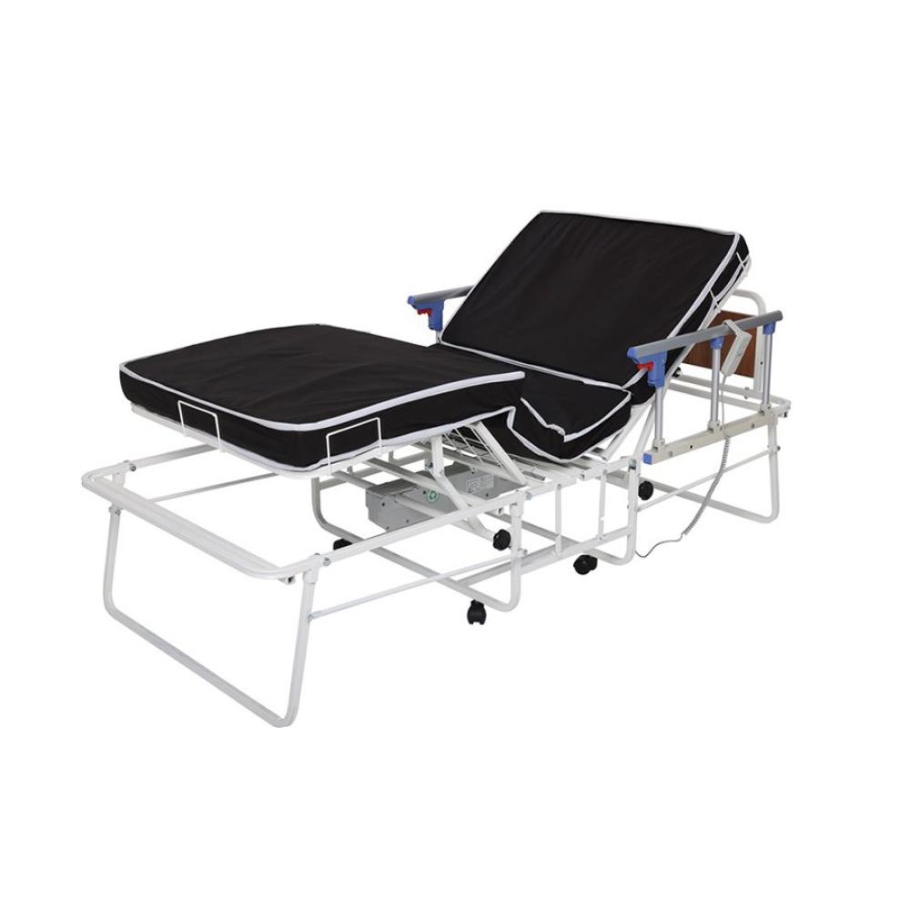 AZKA DF01 Dual Motorlu Alüminyum Korkuluklu Katlanabilir Hasta Karyolası