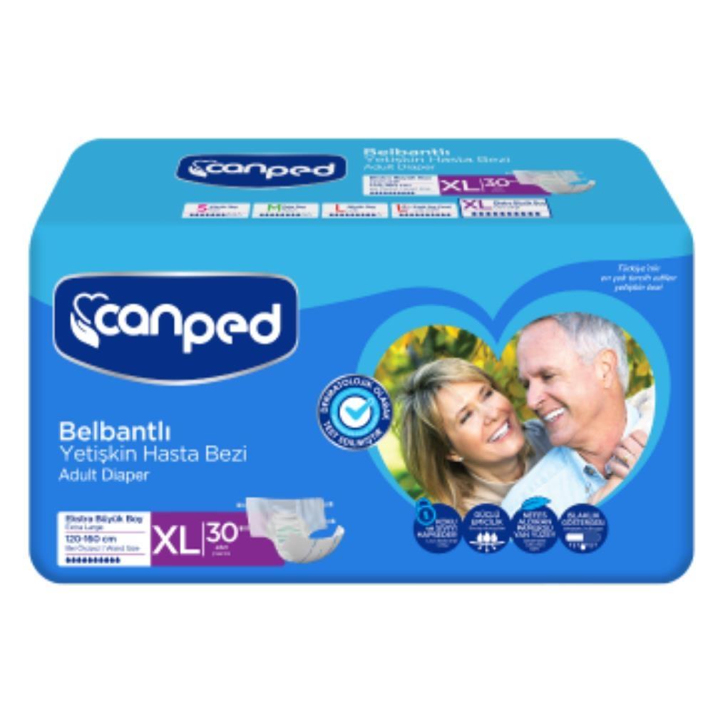 Canped  Belbantlı Yetişkin Hasta Bezi Xlarge 30lu