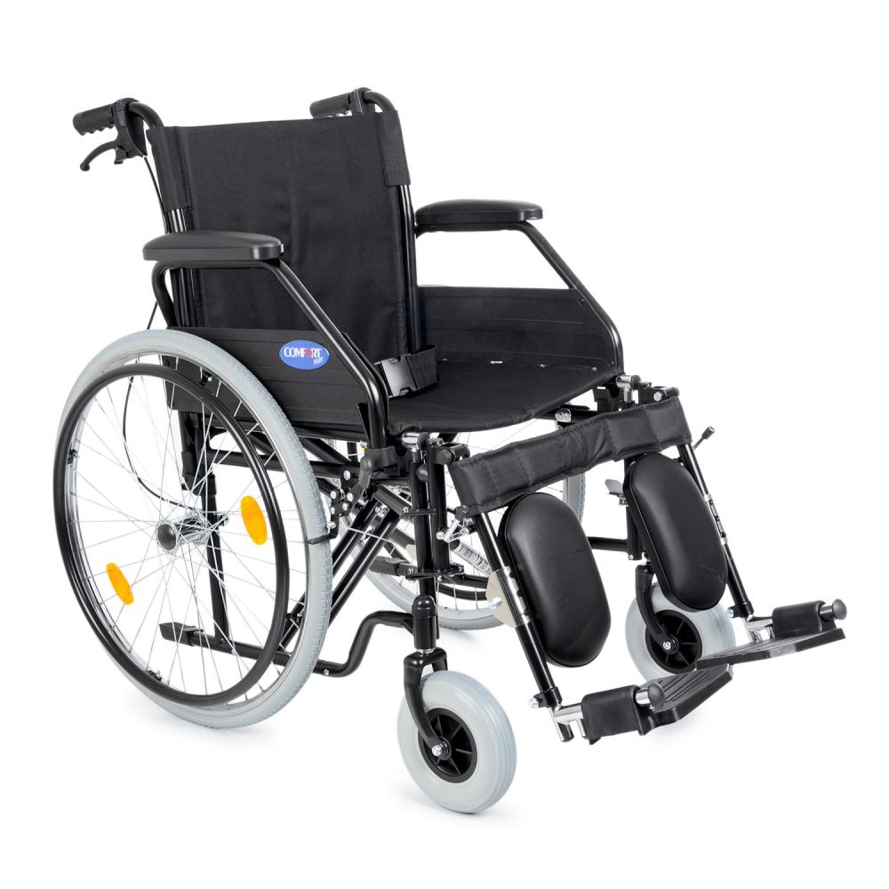 Comfort Plus DM-303   50cm Standart Manuel Tekerlekli Sandalye (Özellikli, Baldır Destekli)
