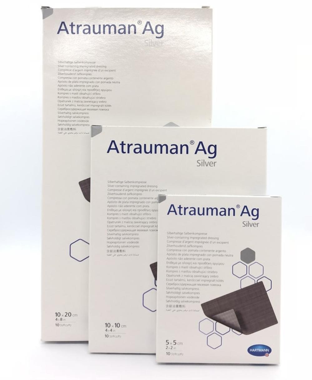 Hartmann Atrauman Ag Antibakteriyel ve Gümüş Yara Temas Tabakası 10*10cm  Kutu 10 Adetli