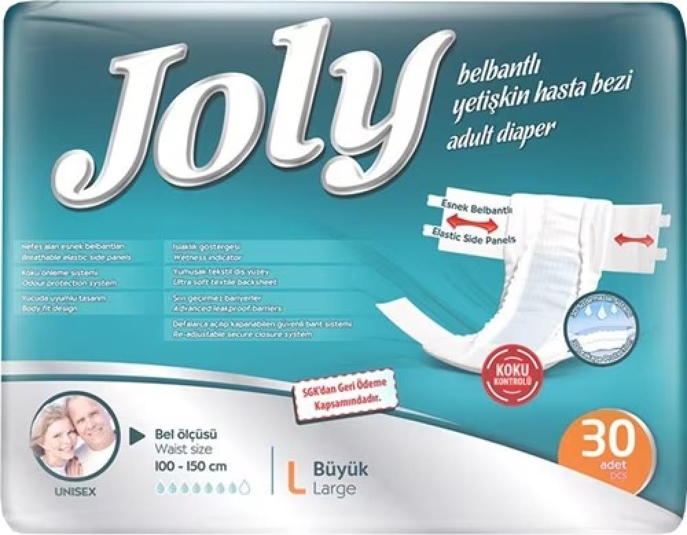 Joly Belbantlı Yetişkin Hasta Bezi Large 30'Lu