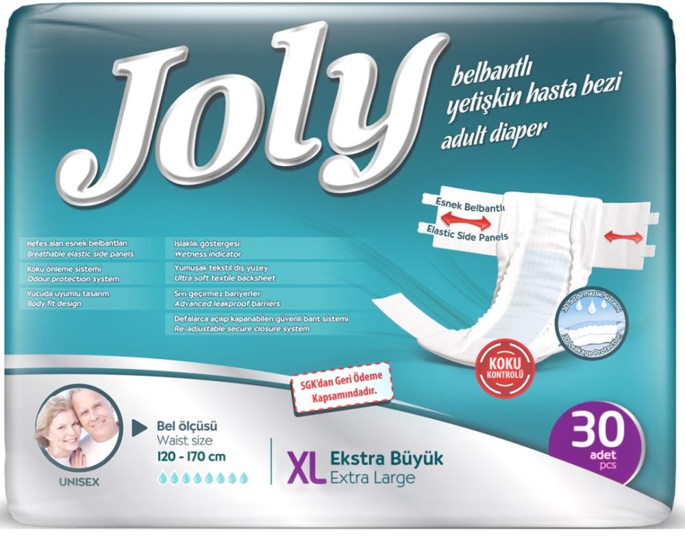 Joly Belbantlı Yetişkin Hasta Bezi XLarge 30'lu