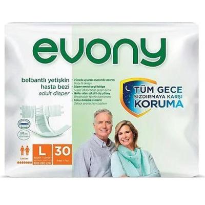 Evony Belbantlı Yetişkin Hasta Bezi Large 30'Lu