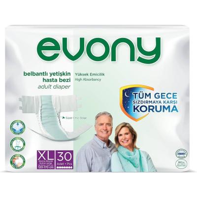 Evony Belbantlı Yetişkin Hasta Bezi XLarge 30'Lu