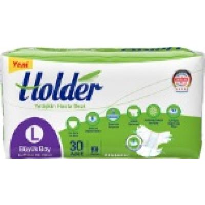 Holder Belbantlı Yetişkin Hasta Bezi Large 30Lu